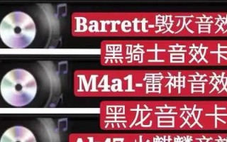 CF大狙三件音效卡价格是多少？购买音效卡有什么好处？