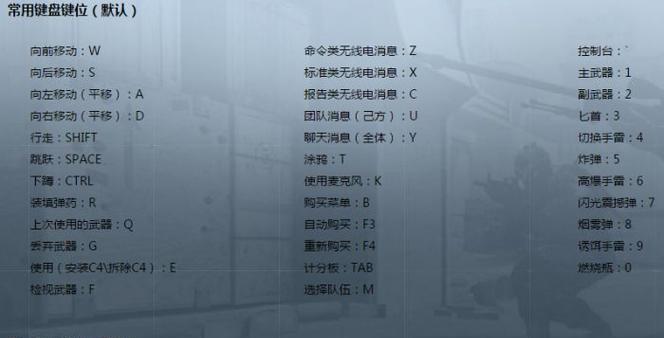 反恐精英常用按键有哪些？如何设置自定义按键？-第3张图片-西柚游戏