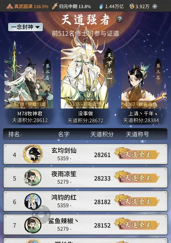 《一念逍遥混沌榜》（深入探究一念逍遥混沌榜的世界设定及玩法）-第1张图片-西柚游戏