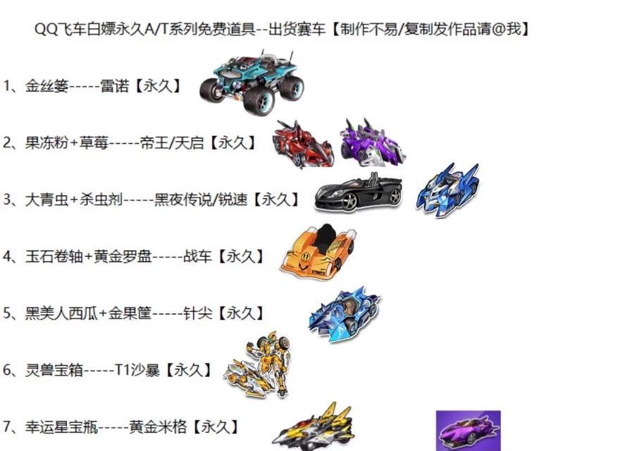 QQ飞车赛车选择攻略（如何在QQ飞车中选出最适合自己的赛车）-第3张图片-西柚游戏